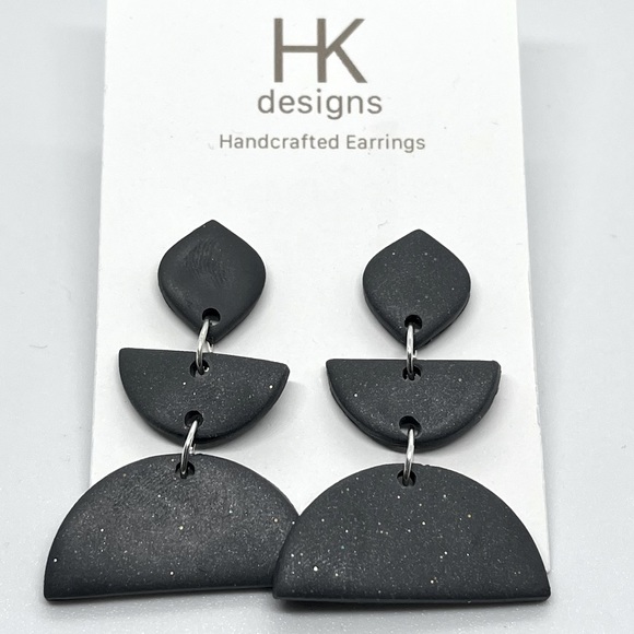 Handcrafted Clay Earrings - Picture 1 of 9